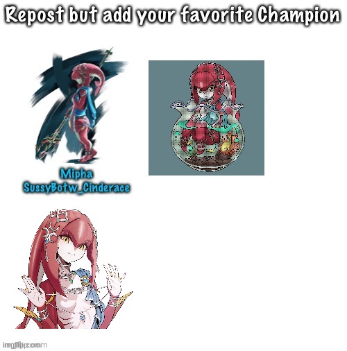 Mipha | image tagged in botw | made w/ Imgflip meme maker