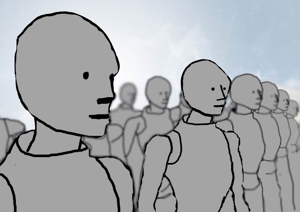 High Quality NPC Army Blank Meme Template