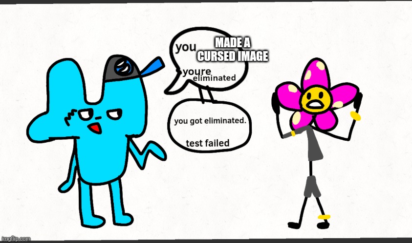 Bfdi + splatoon= battle for Splatoon 3 | MADE A CURSED IMAGE | image tagged in bfdi splatoon battle for splatoon 3 | made w/ Imgflip meme maker