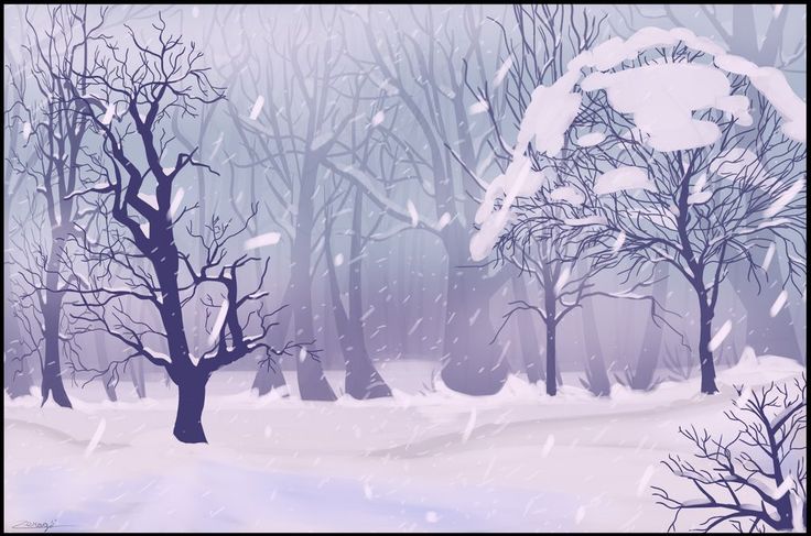 High Quality Winter forest background Blank Meme Template