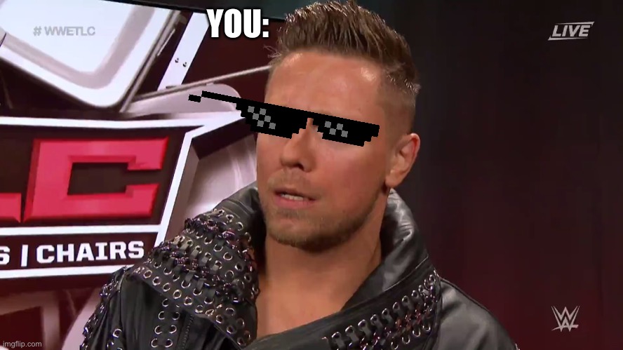 The Miz TFW | YOU: | image tagged in the miz tfw | made w/ Imgflip meme maker