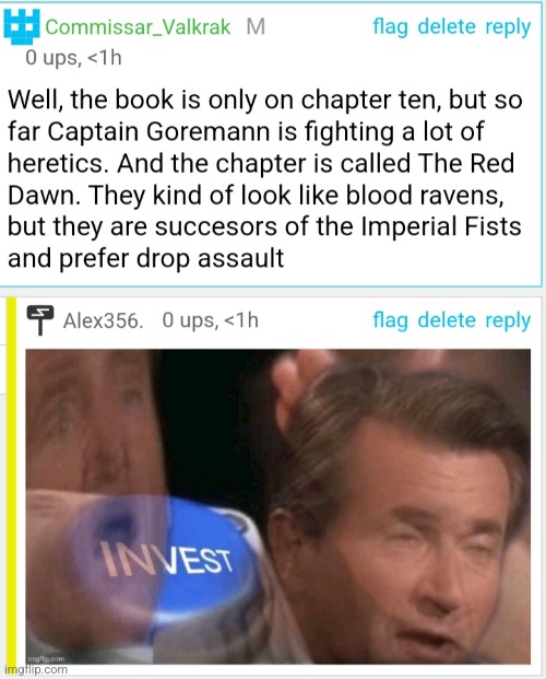 Yes | image tagged in warhammer 40k,invest,meme,comment | made w/ Imgflip meme maker