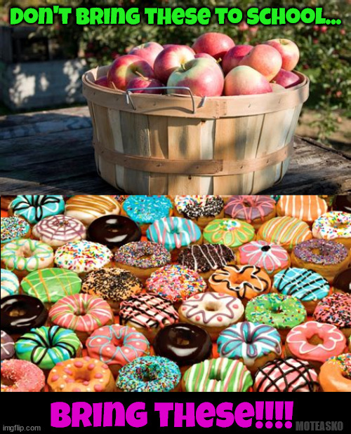 A doughnut a day.... |  Don't bring these to school... Bring these!!!! MOTEASKO | image tagged in cowards,texas,robb elementary,nra,cops | made w/ Imgflip meme maker
