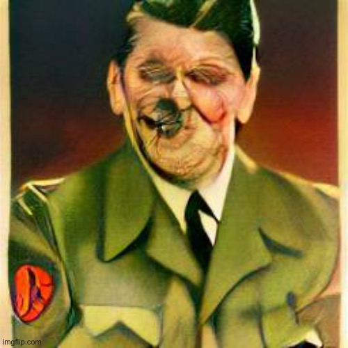 RONALD REAGAN plays ADOLF HITLER in The Story of War (1953) | made w/ Imgflip meme maker