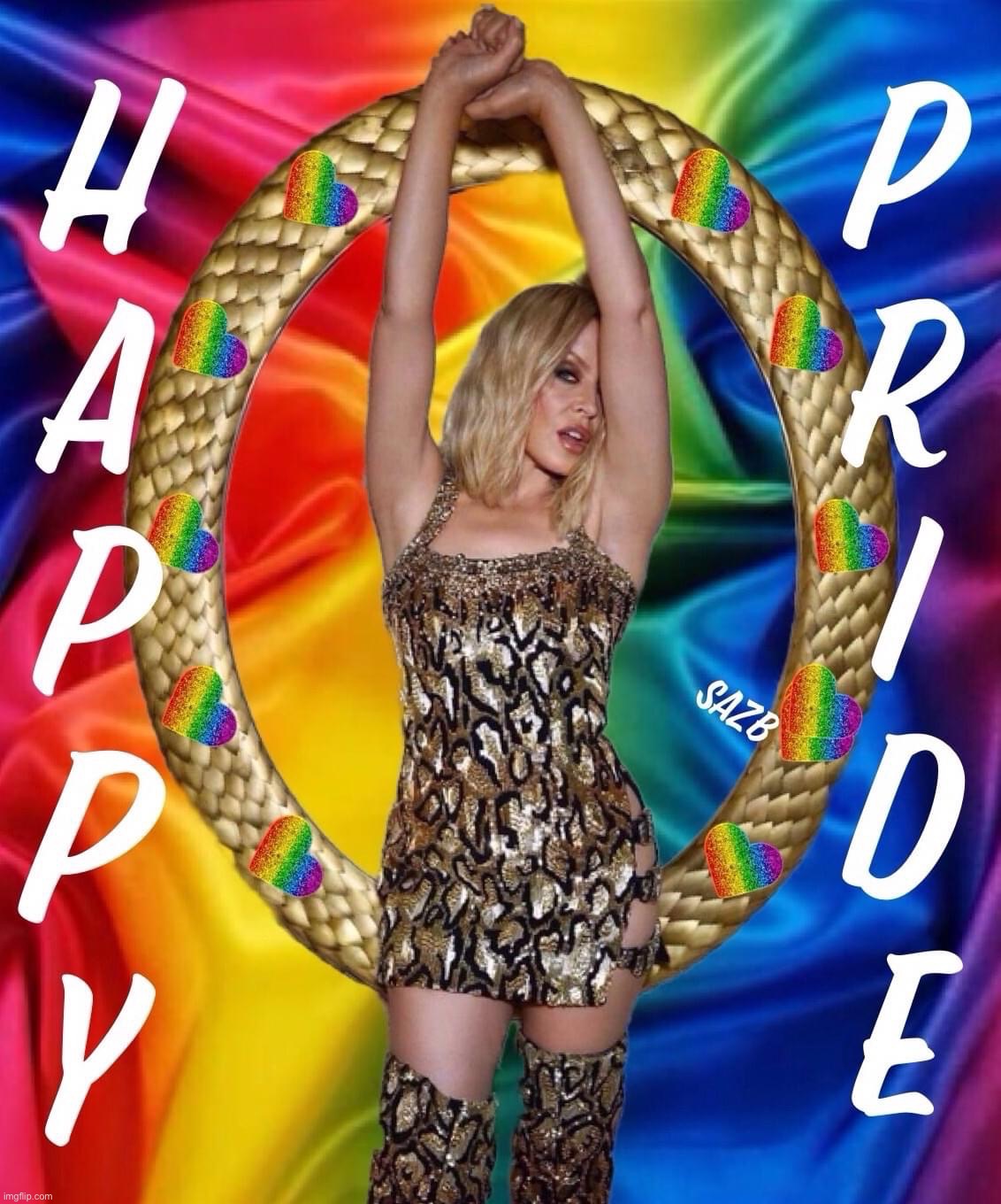 Kylie Happy Pride month | image tagged in kylie happy pride month,pride month,pride,lgbtq,lgbt,kylie minogue | made w/ Imgflip meme maker