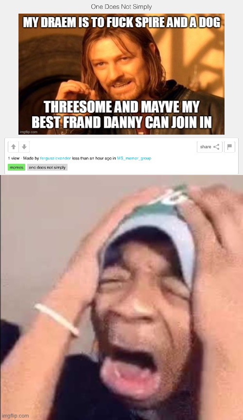 Does he know Danny or something XD | image tagged in flightreacts crying | made w/ Imgflip meme maker