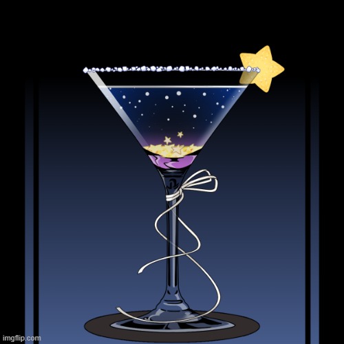 Found this picrew and decided to use it, made a galaxy drink. (Link in comments)(Hanz: nice) | made w/ Imgflip meme maker