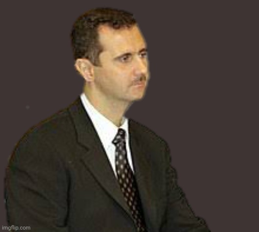 Bashar al-Assad Staring | image tagged in bashar al-assad staring | made w/ Imgflip meme maker