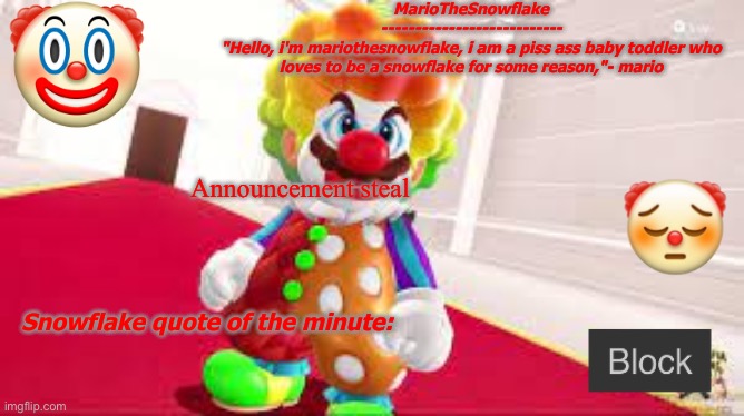 MarioTheMemer Announcement Temp | Announcement steal | image tagged in mariothememer announcement temp | made w/ Imgflip meme maker