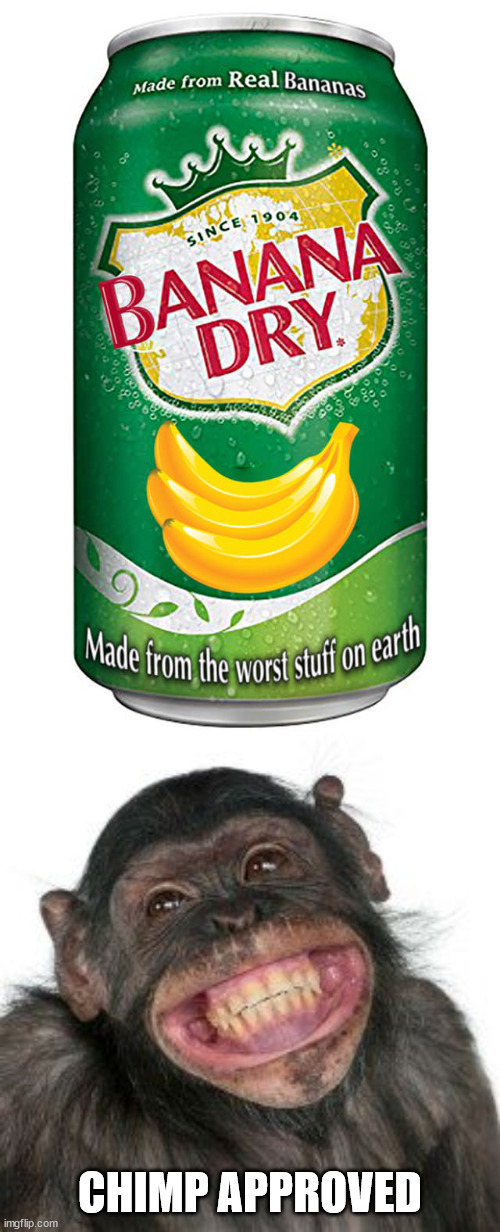 CHIMP APPROVED | image tagged in grinning chimp,fake | made w/ Imgflip meme maker