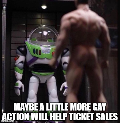 MAYBE A LITTLE MORE GAY ACTION WILL HELP TICKET SALES | made w/ Imgflip meme maker