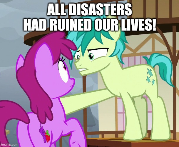 ALL DISASTERS HAD RUINED OUR LIVES! | made w/ Imgflip meme maker