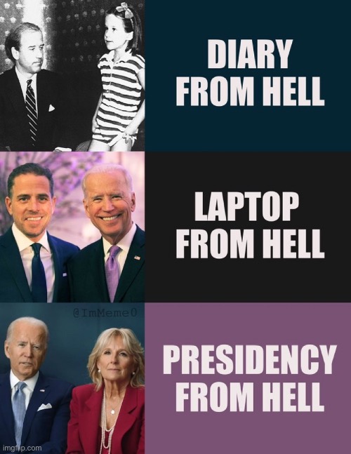 Presidency from hell | image tagged in biden - will you shut up man | made w/ Imgflip meme maker