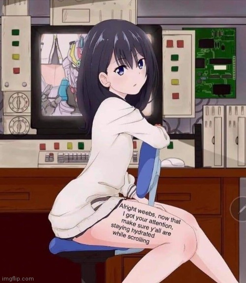 Thighs | image tagged in thighs,anime,water | made w/ Imgflip meme maker