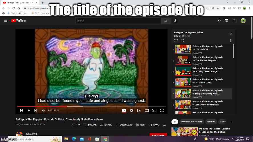 Japan at its finest | The title of the episode tho | image tagged in i have died | made w/ Imgflip meme maker