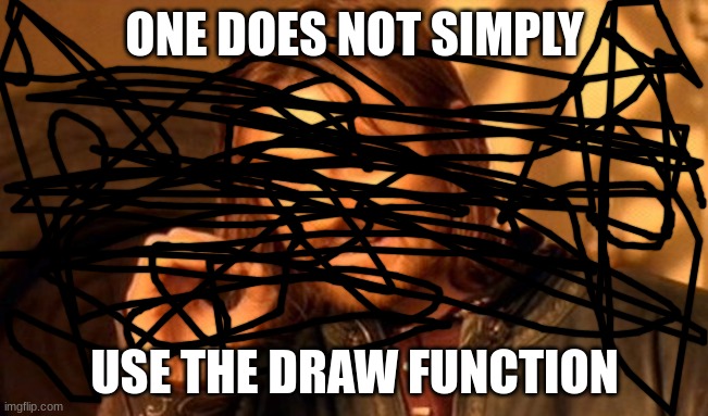 One Does Not Simply |  ONE DOES NOT SIMPLY; USE THE DRAW FUNCTION | image tagged in memes,one does not simply | made w/ Imgflip meme maker