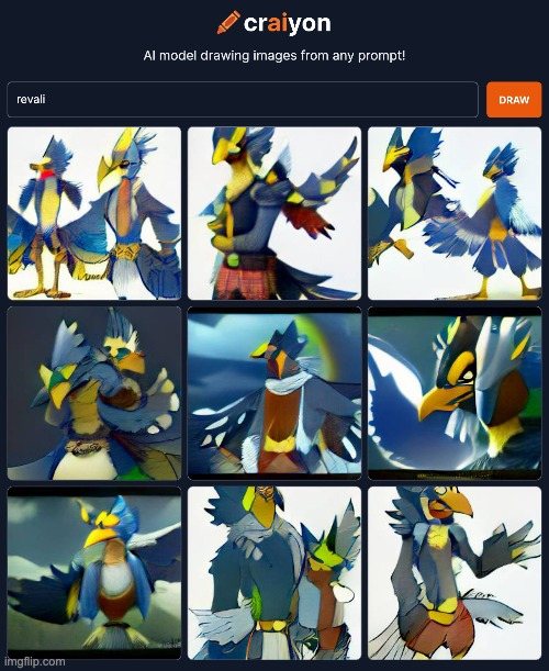 Revali looks like this | image tagged in the legend of zelda breath of the wild,drawing,ai meme | made w/ Imgflip meme maker