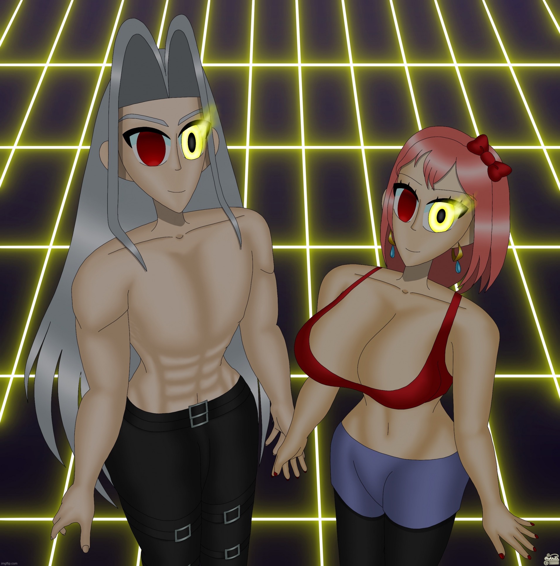 Sayori and Sephiroth | image tagged in sayori and sephiroth | made w/ Imgflip meme maker