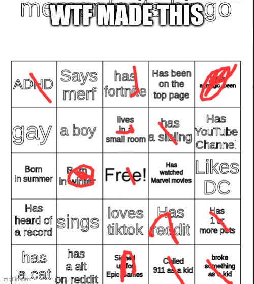 Memer fruit bingo | WTF MADE THIS | image tagged in memer fruit bingo | made w/ Imgflip meme maker