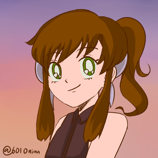 Retro Picrew Monika Blank Meme Template