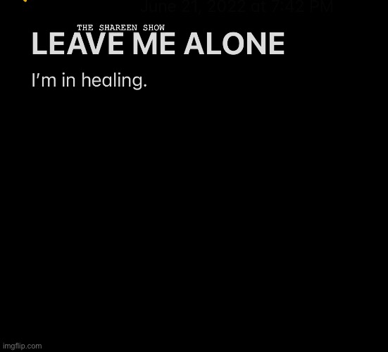Heal time | THE SHAREEN SHOW | image tagged in healingquotes,meditationquotes,mentalhealthquotes,abusequotes,trauma,traumaquotes | made w/ Imgflip meme maker