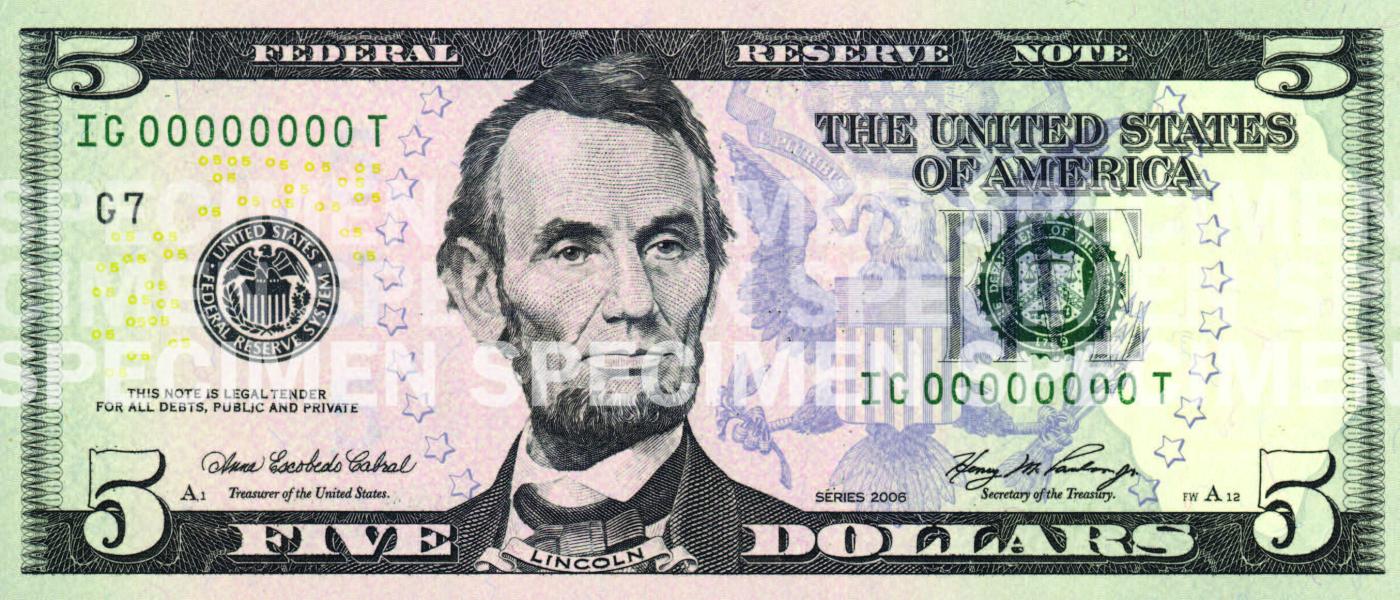 High Quality 5 Dollar Bill Blank Meme Template