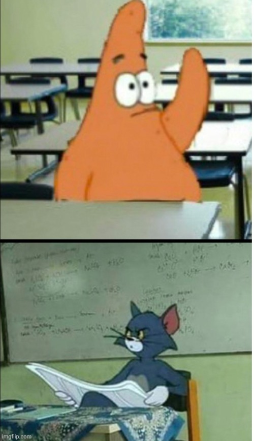 Patrick asking a stupid question Blank Meme Template