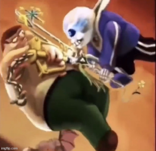 peter and sans fighting | image tagged in peter and sans fighting | made w/ Imgflip meme maker