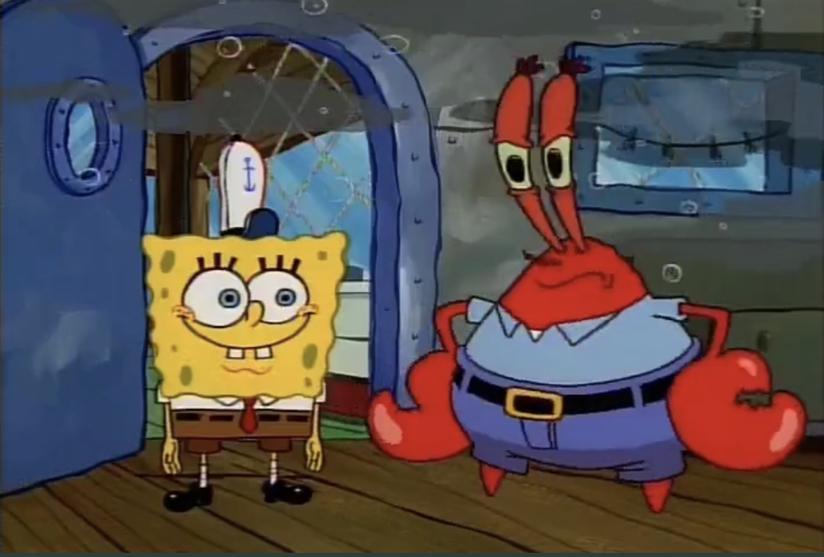 Disappointed Krabs Blank Meme Template