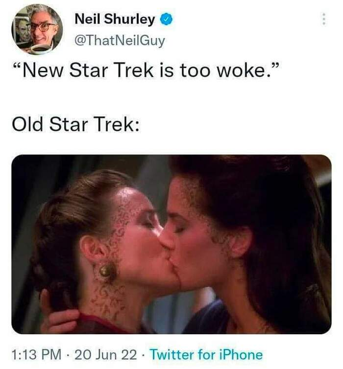 High Quality Star Trek Woke Blank Meme Template
