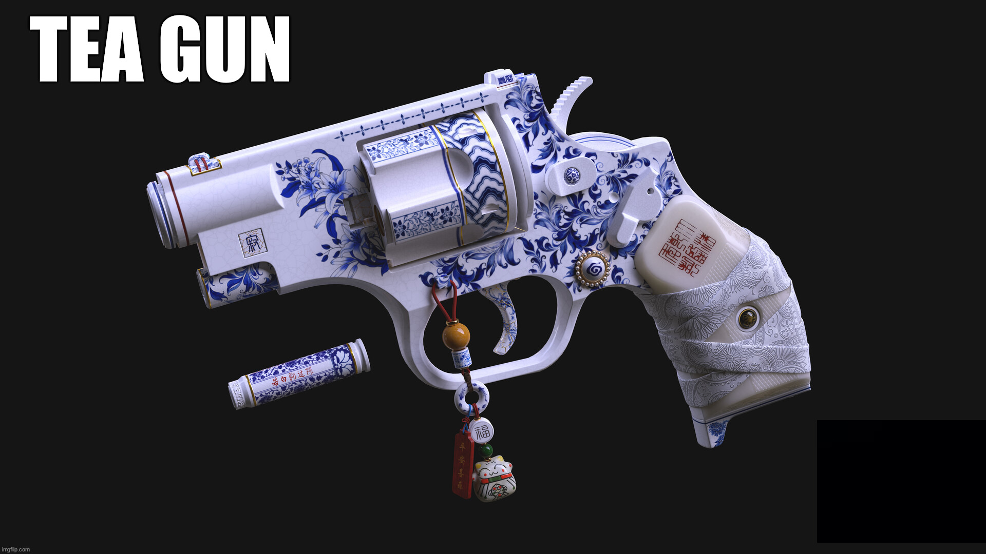 TEA GUN | image tagged in weapons | made w/ Imgflip meme maker