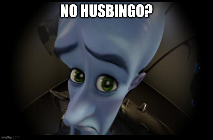 no husbingo | NO HUSBINGO? | image tagged in no b es | made w/ Imgflip meme maker
