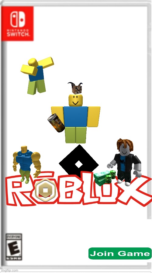 Roblox for the Nintendo switch | image tagged in blank switch game | made w/ Imgflip meme maker