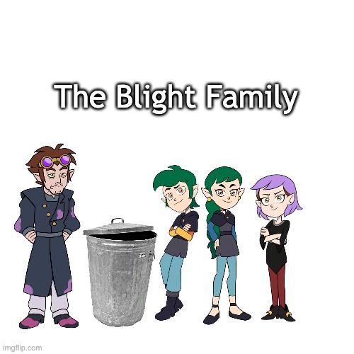 Blank Transparent Square | The Blight Family | image tagged in memes,blank transparent square,the owl house | made w/ Imgflip meme maker