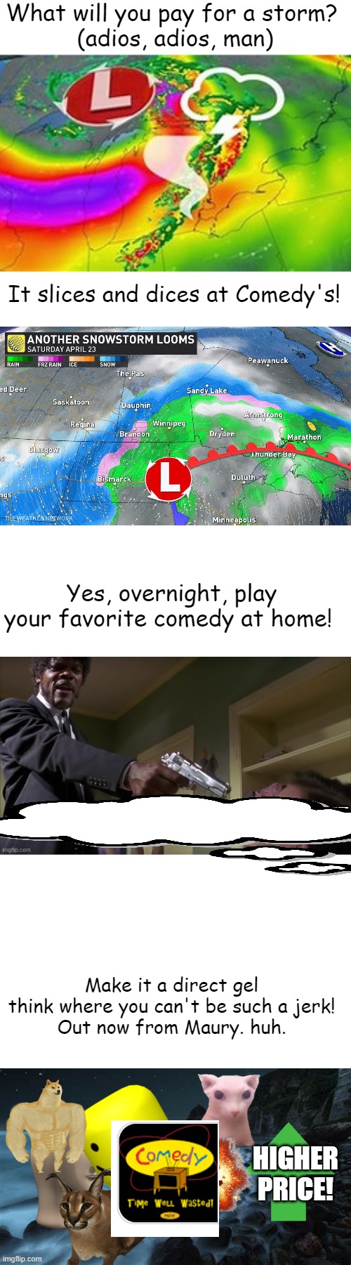 Introducing Com-o-matic | What will you pay for a storm? 
(adios, adios, man); It slices and dices at Comedy's! Yes, overnight, play your favorite comedy at home! Make it a direct gel think where you can't be such a jerk!
Out now from Maury. huh. HIGHER PRICE! | image tagged in memes,com-o-matic,time well wasted | made w/ Imgflip meme maker