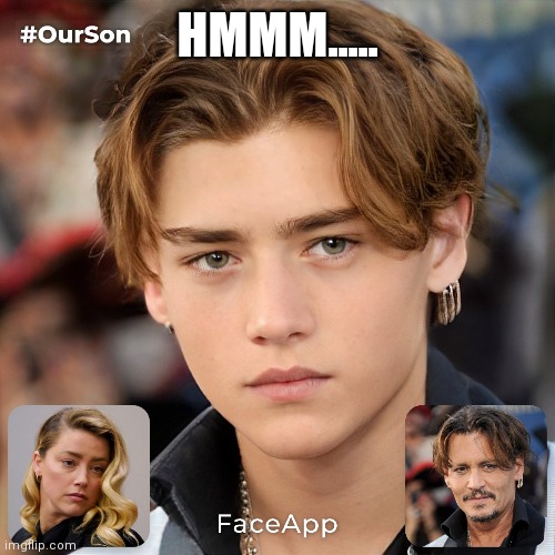 If amber heard and jhonny depp had a child | HMMM..... | image tagged in amber heard,jhonny depp,funny | made w/ Imgflip meme maker