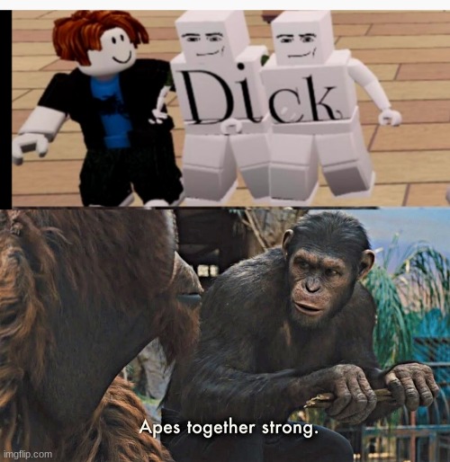 lol | image tagged in ape together strong | made w/ Imgflip meme maker