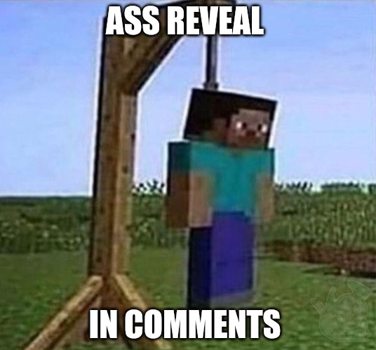 hang myself | ASS REVEAL; IN COMMENTS | image tagged in hang myself | made w/ Imgflip meme maker