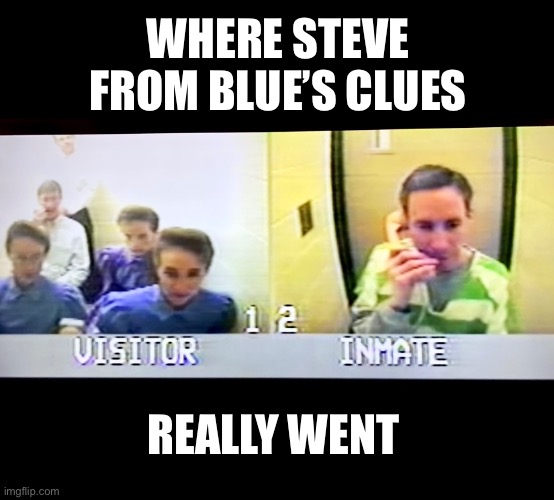 Warren Jeffs | WHERE STEVE FROM BLUE’S CLUES; REALLY WENT | image tagged in cult | made w/ Imgflip meme maker