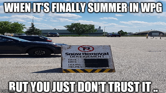 Summer in Wpg | WHEN IT'S FINALLY SUMMER IN WPG; BUT YOU JUST DON'T TRUST IT .. | image tagged in the truth | made w/ Imgflip meme maker