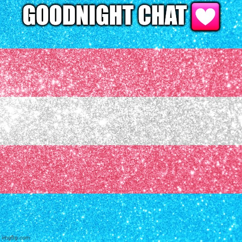 Trans rights | GOODNIGHT CHAT 💟 | image tagged in trans rights | made w/ Imgflip meme maker