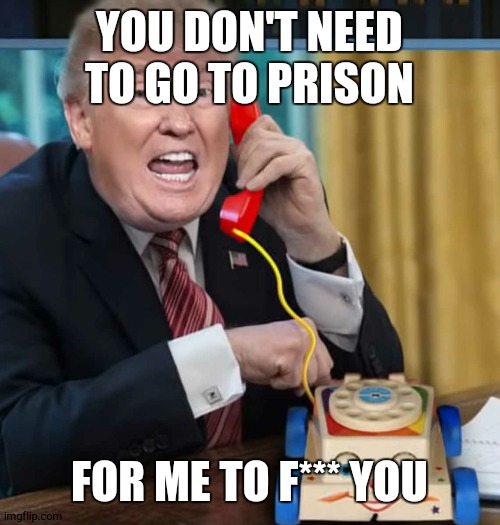 I'm the president | YOU DON'T NEED TO GO TO PRISON FOR ME TO F*** YOU | image tagged in i'm the president | made w/ Imgflip meme maker