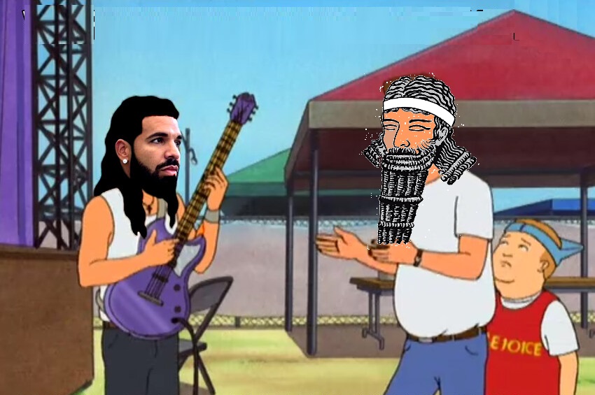 Drake versus Ishkur Blank Meme Template