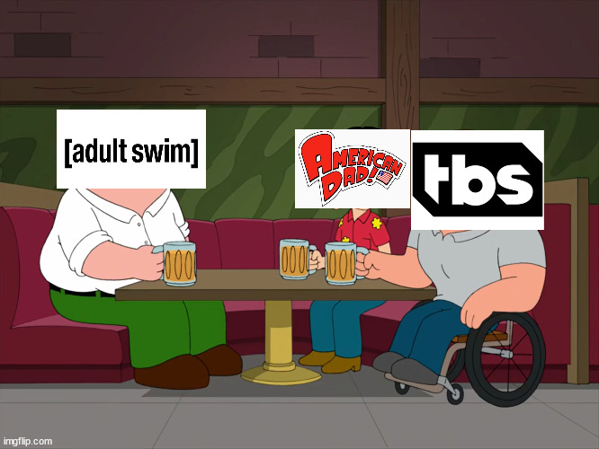 Family Guy's not here anymore. | image tagged in cleveland's not here anymore,family guy,memes | made w/ Imgflip meme maker