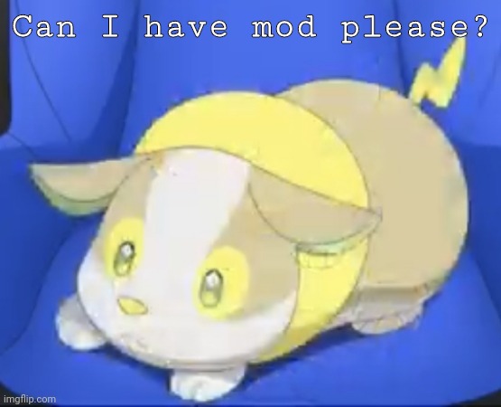 Sad tamper | Can I have mod please? | image tagged in sad yamper | made w/ Imgflip meme maker