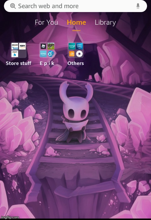Showing my wallpaper because bored and yes | image tagged in hollow knight | made w/ Imgflip meme maker