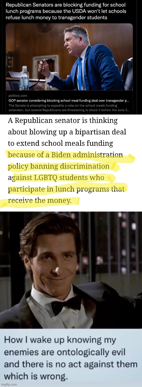 If trans kids can't starve, then everyone will. | image tagged in republicans,transgender,lgbtq,evil,genocide | made w/ Imgflip meme maker
