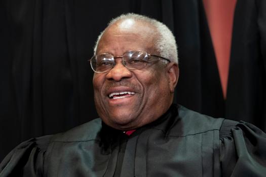 High Quality Clarence Thomas Laughing Blank Meme Template