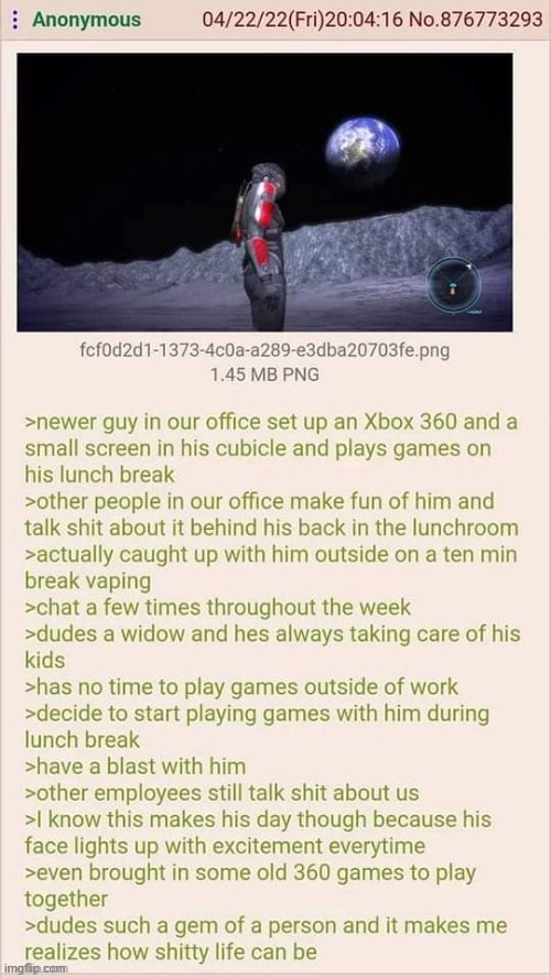 image tagged in wholesome,greentext,4chan | made w/ Imgflip meme maker