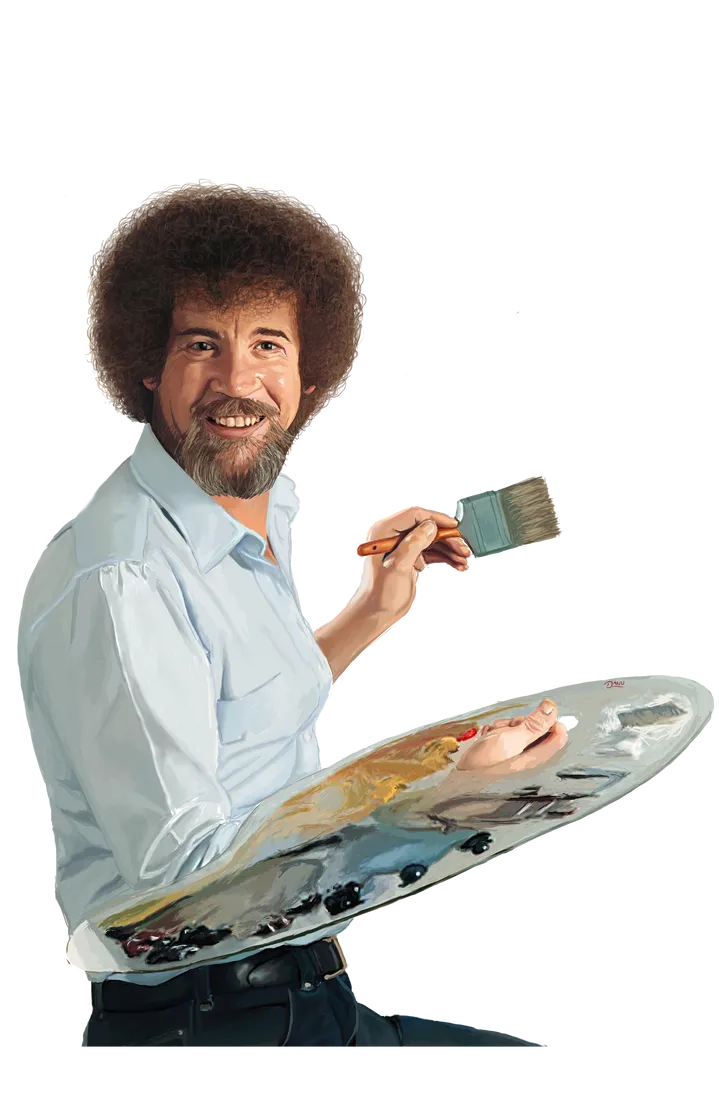 Bob Ross Blank Meme Template